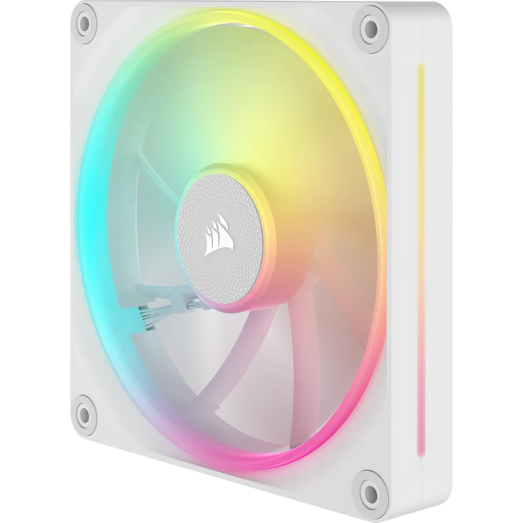 CORSAIR LX RGB Series; iCUE LINK LX140 RGB White; 140mm Fan; Dual Pack; iCUE LINK System Hub Included