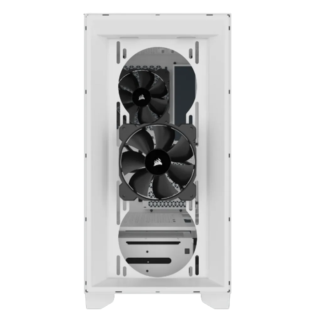 3000D Tempered Glass Mid-Tower- White