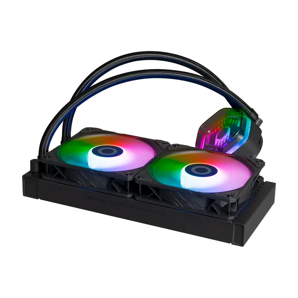 Cooler Master MasterLiquid 240 ATMOS, Liquid cooling kit, 12 cm, 690 RPM, 2500 RPM, 27.2 dB, 70.7 cfm