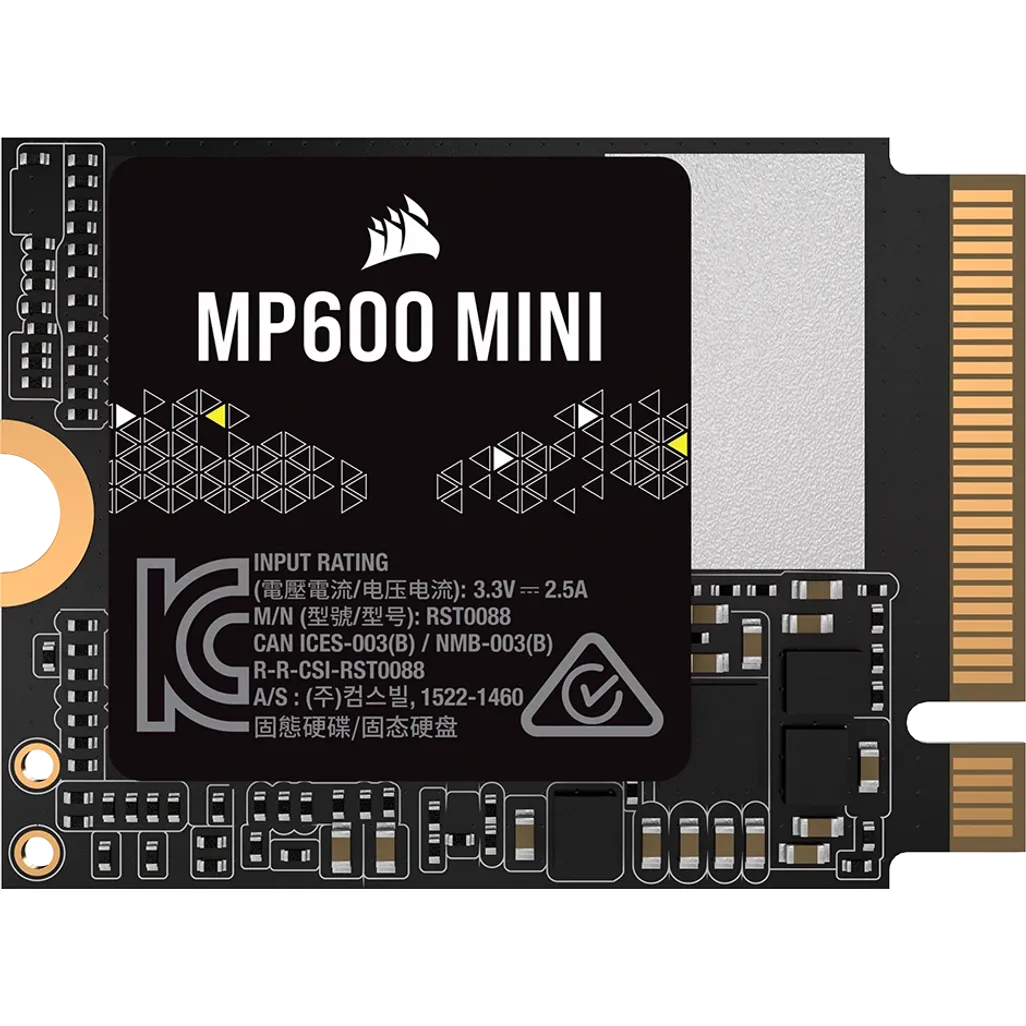 Corsair MP600 MINI 2TB M.2 NVMe PCIe Gen. 4 x4 SSD; Read Up To 5000MB/s; Write up to 3800MB/s