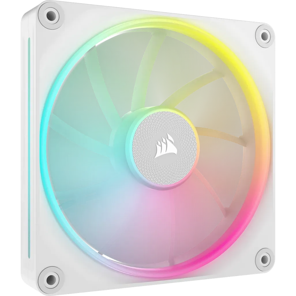 CORSAIR LX RGB Series; iCUE LINK LX140 RGB White; 140mm Fan; Dual Pack; iCUE LINK System Hub Included