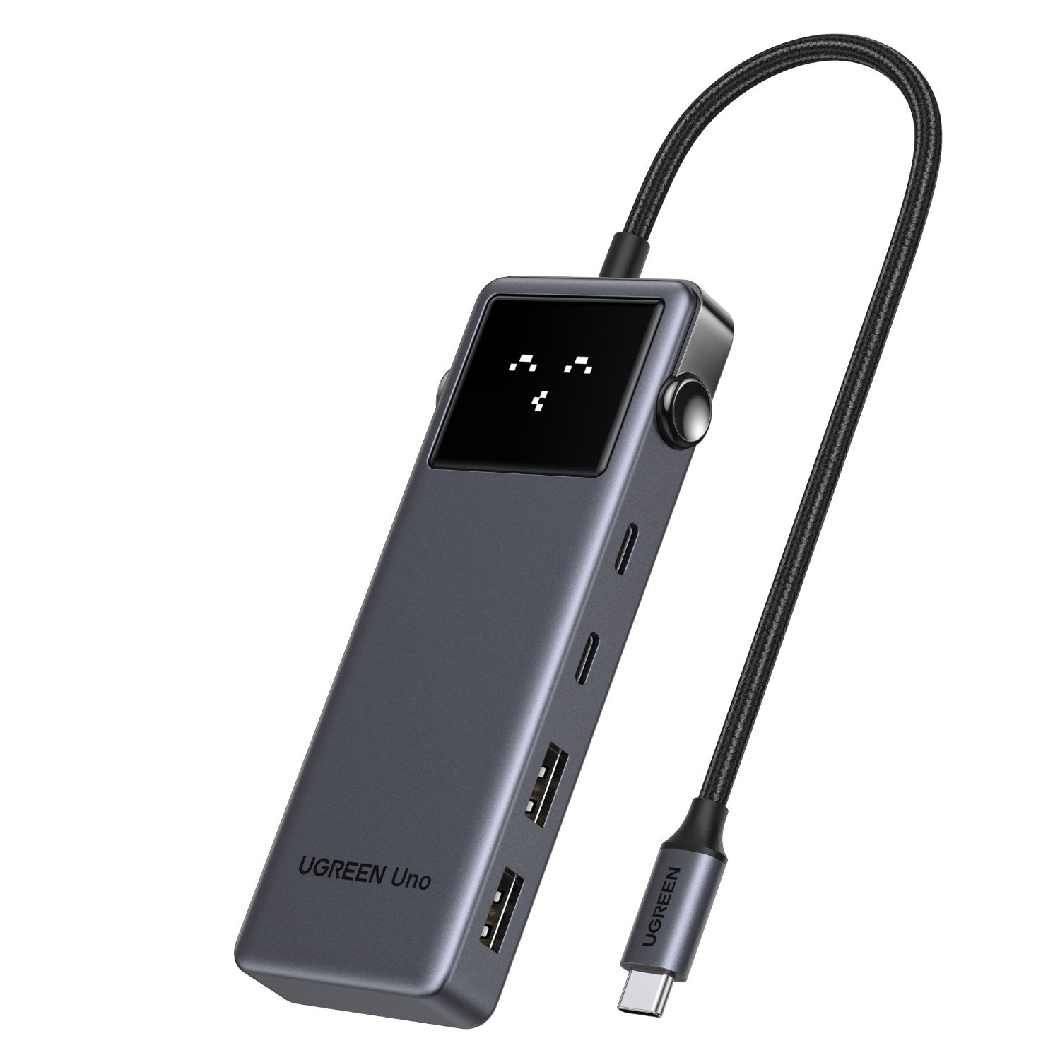 UGreen 6-in-1 Type-C Hub with 4K HDMI, 100W PD and 10Gbps USB Ports – Grey-0