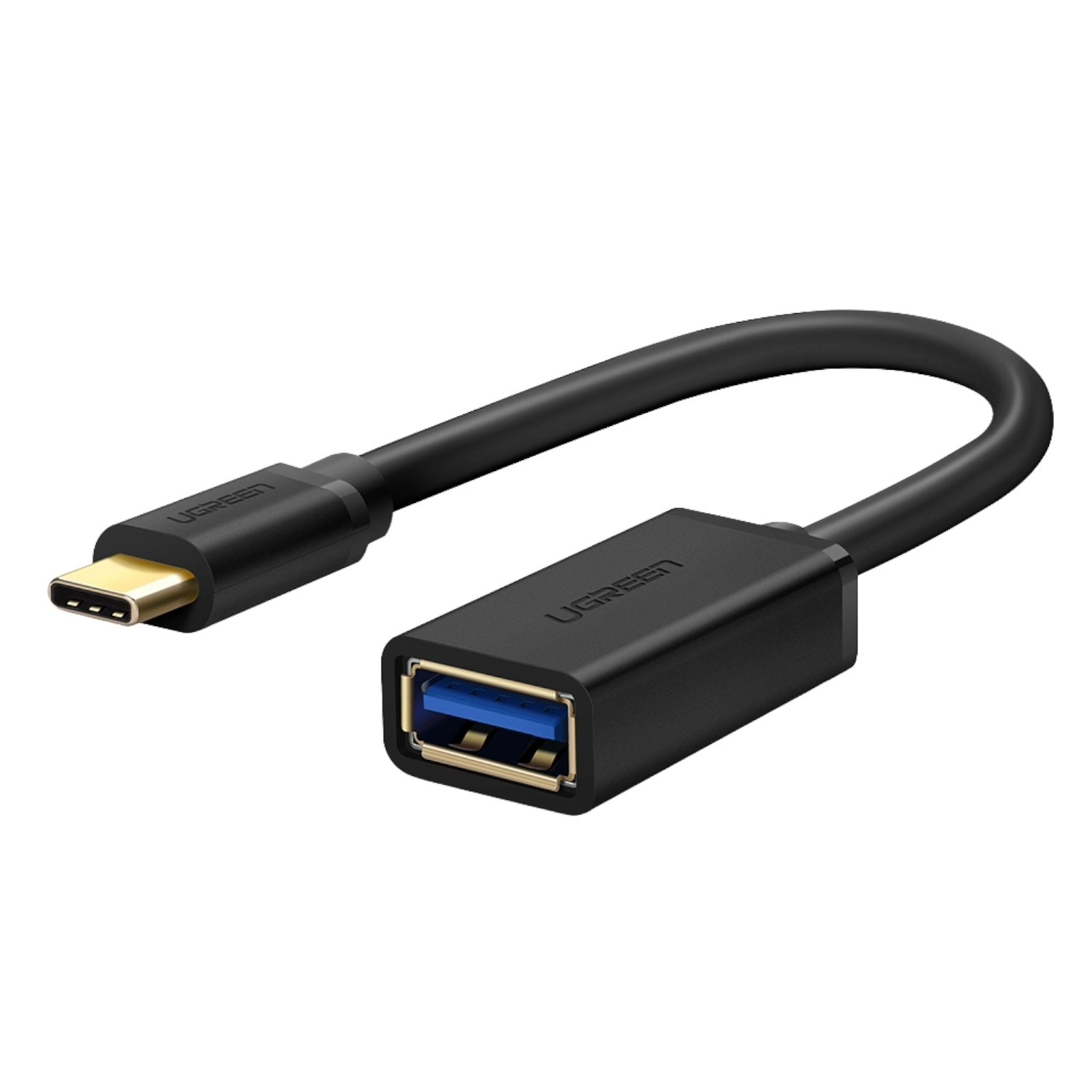 UGreen Type-C to USB-A Adapter (Male to Female, 15cm)– Black-1
