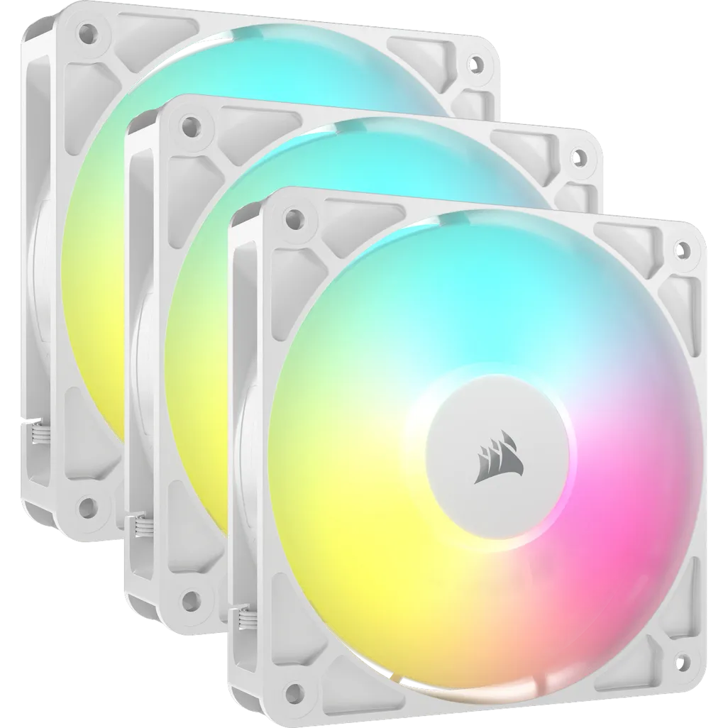 CORSAIR RS120 ARGB 120mm PWM Fans Triple Pack – White