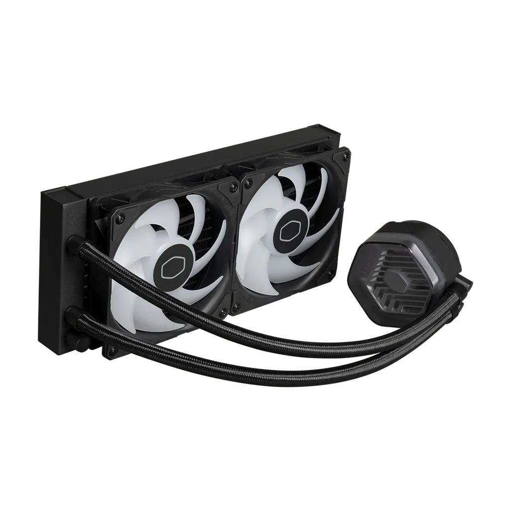 Cooler Master MasterLiquid 240 ATMOS, Liquid cooling kit, 12 cm, 690 RPM, 2500 RPM, 27.2 dB, 70.7 cfm