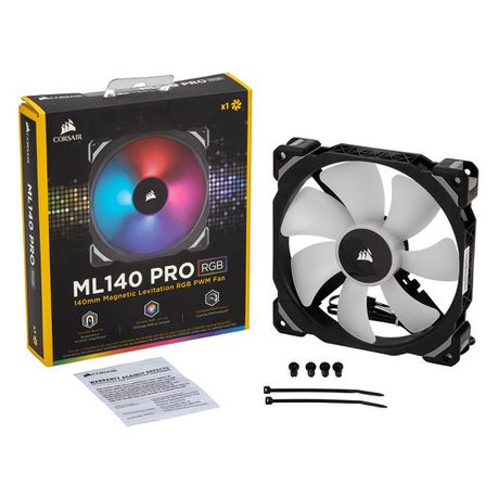 Corsair ML140 PRO RGB LED 140MM PWM  400 - 1200 RPM Premium Magnetic Levitation Fan