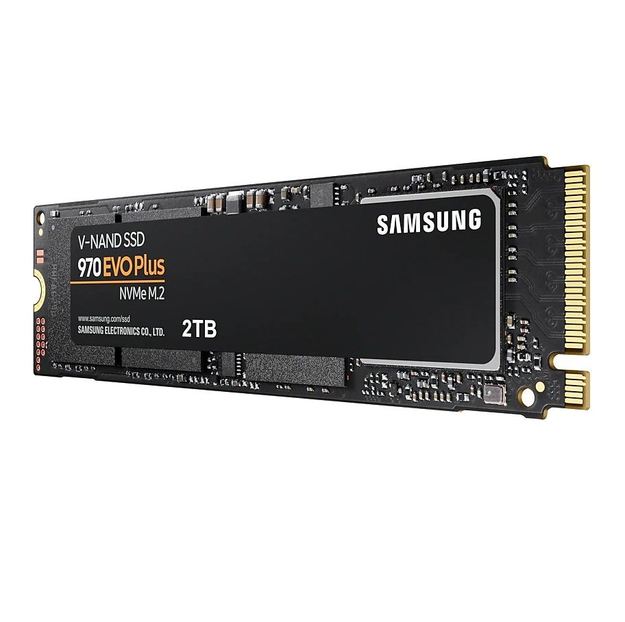 SAMSUNG 970 EVO Plus 2TB NVMe SSD - Read Speed up to 3500 MB/s; Write Speed to up 3300 MB/s 1200 TBW; 1.5 M Hrs MTBF