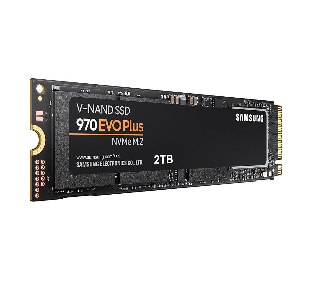 SAMSUNG 970 EVO Plus 2TB NVMe SSD - Read Speed up to 3500 MB/s; Write Speed to up 3300 MB/s 1200 TBW; 1.5 M Hrs MTBF