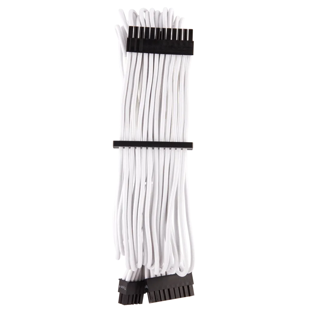 Corsair Premium Individually Sleeved White PSU Cable Kit Starter Package