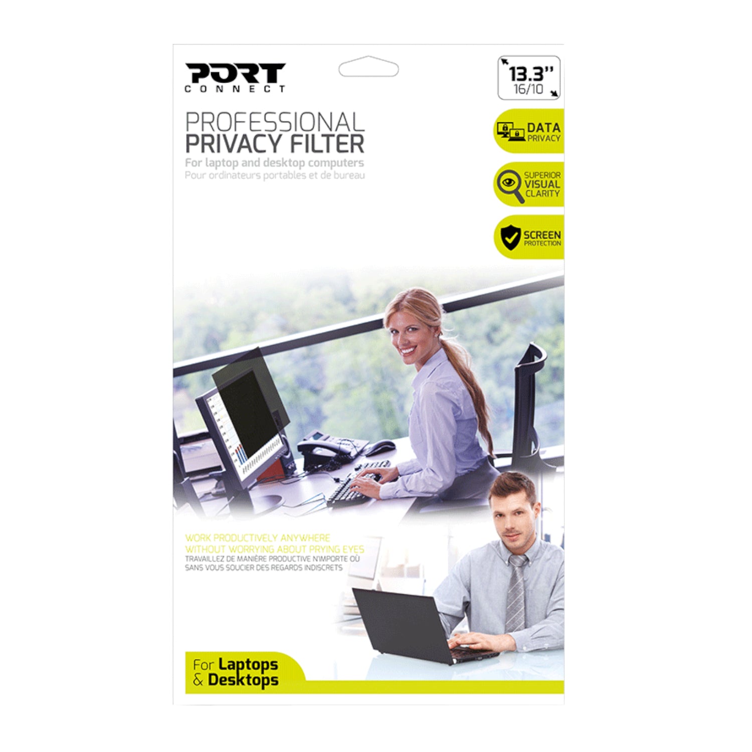 Port Designs 13.3" Touch Screen Privacy Filter-0