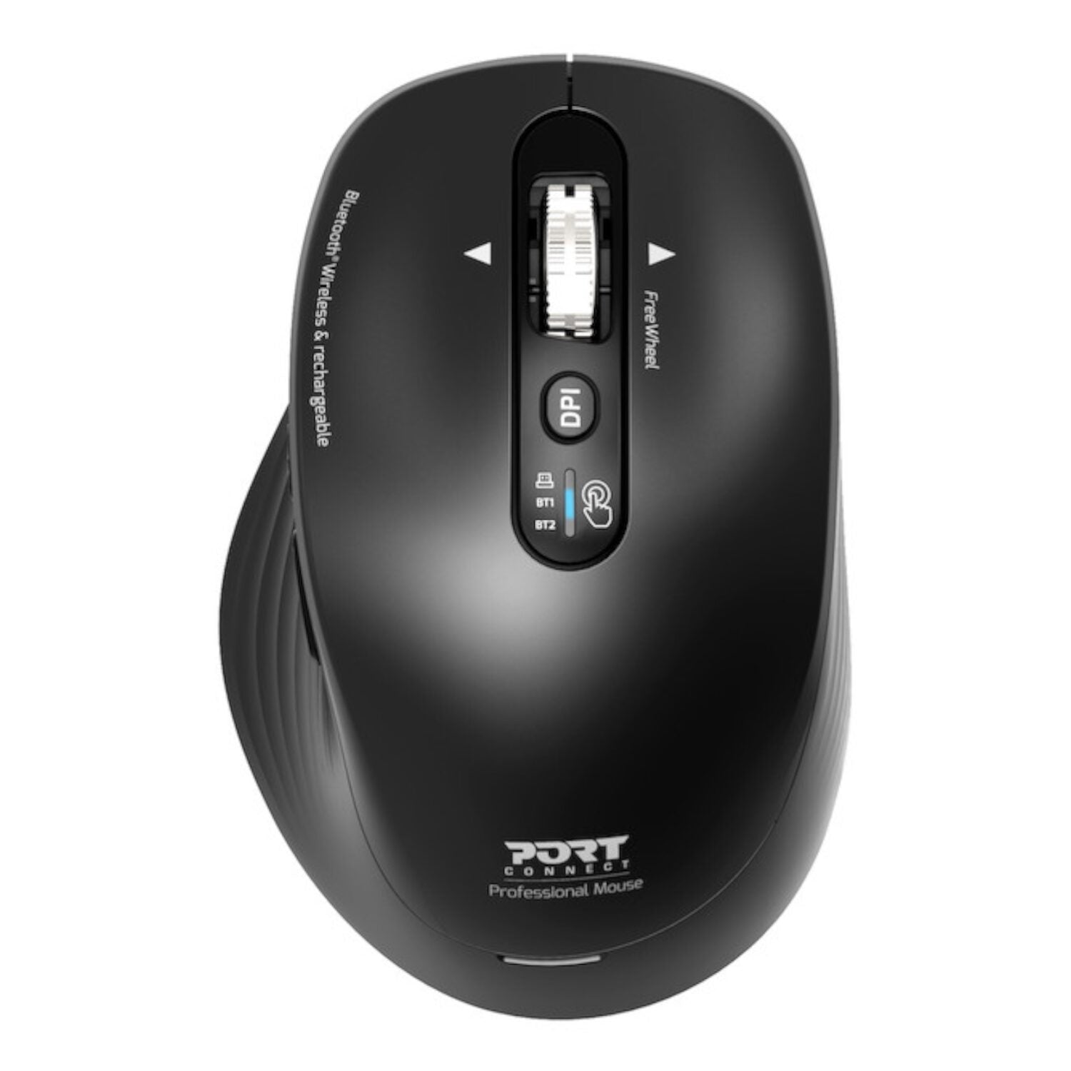 Port Connect Business 2.4GHz Rechargeable Bluetooth Wireless Mouse - Black-1