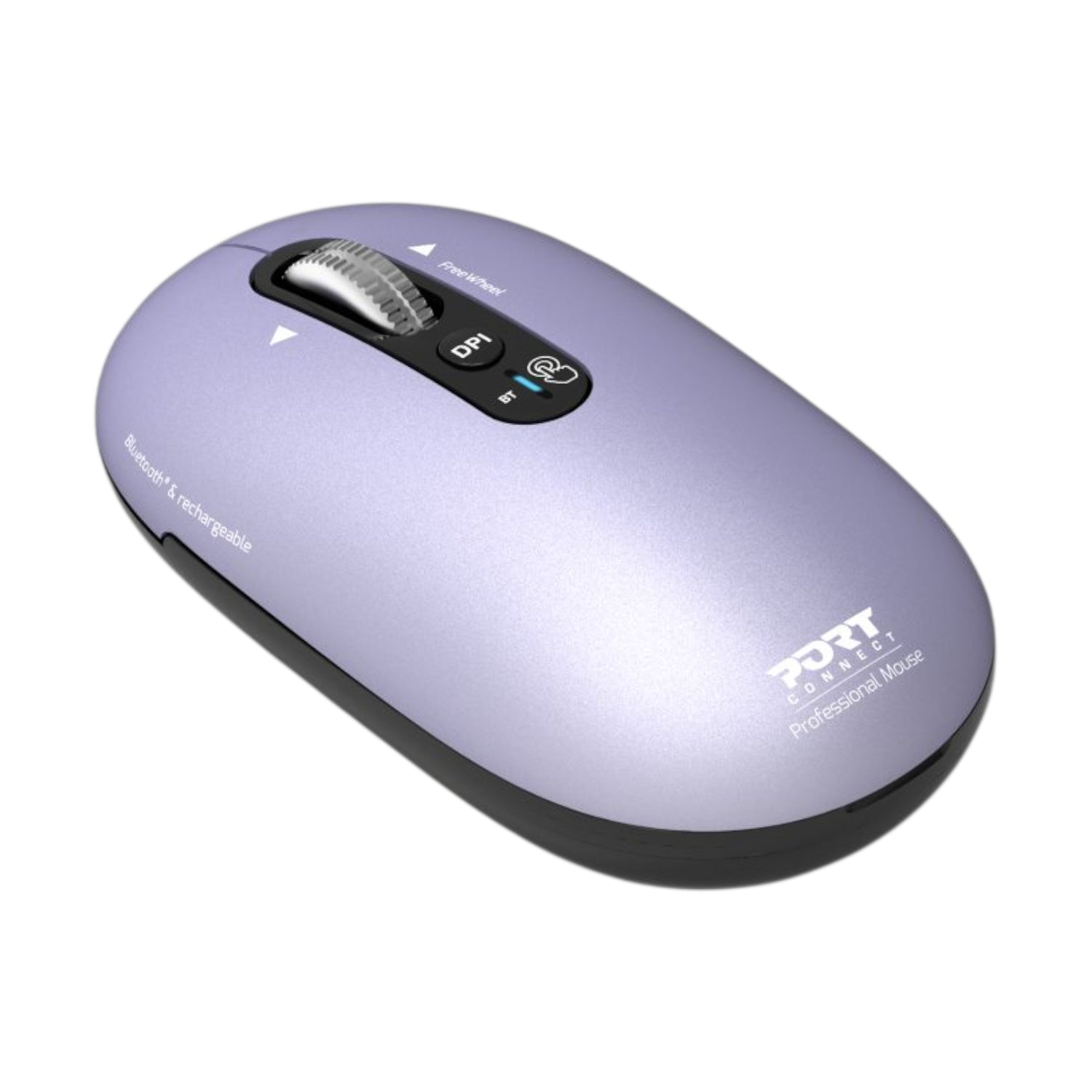 Port Connect PURE MAC Rechargeable Wireless and Bluetooth Mouse - Iris-1