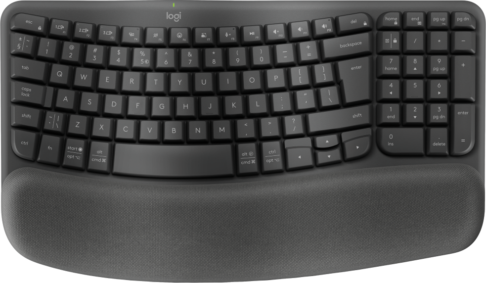 Logitech  Wave Keys Wireless Keyboard - Graphite-0