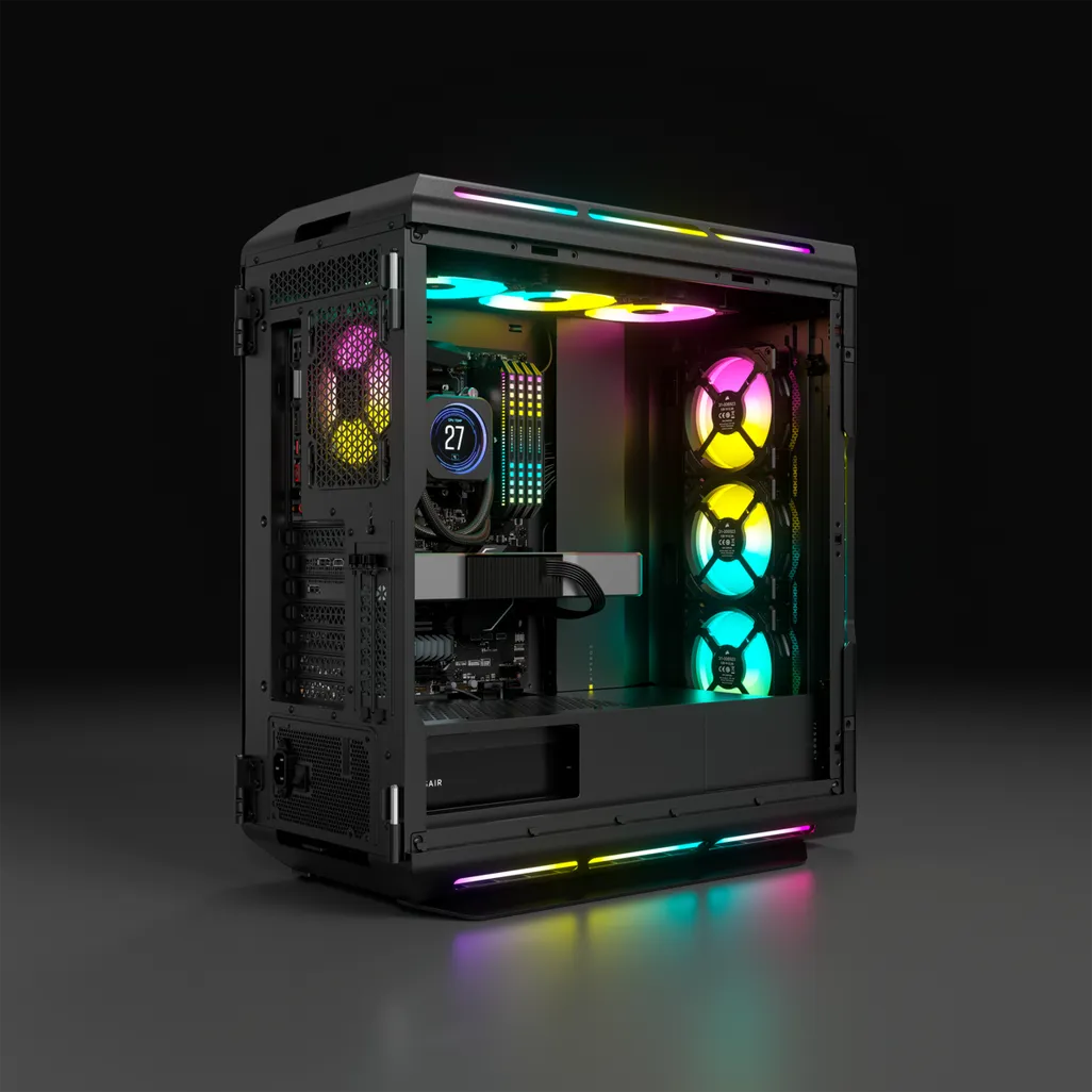 iCUE 5000T Tempered Glass Mid-Tower; Black
