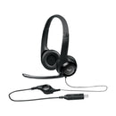 LOGITECH H390 USB COMPUTER HEADSET WITH NOISE CANCELING MIC, BLACK-0
