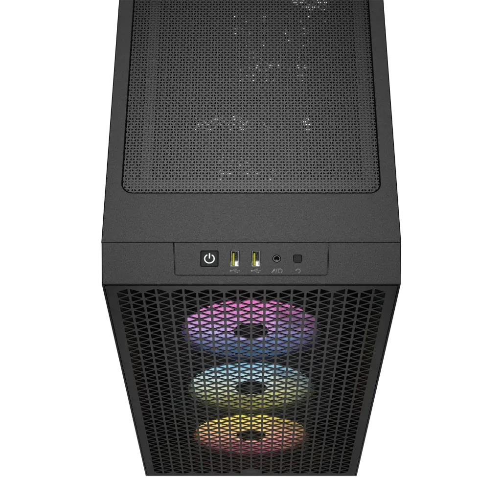 3000D RGB Tempered Glass Mid-Tower- Black