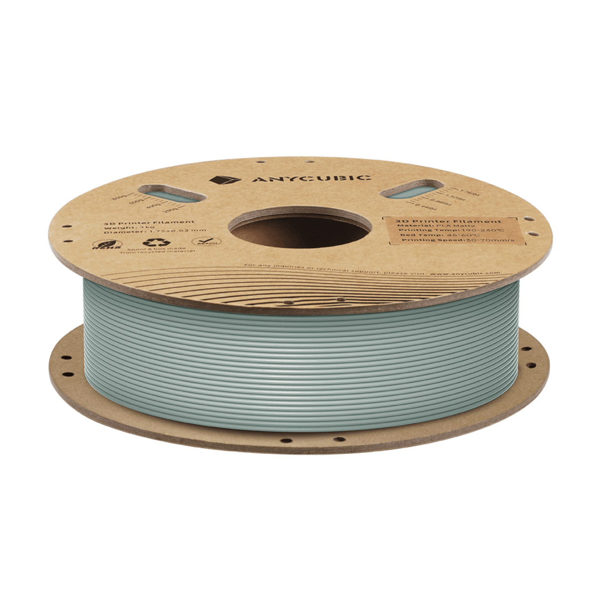 Anycubic PLA Matte Filament 1kg - Nardo Grey-1