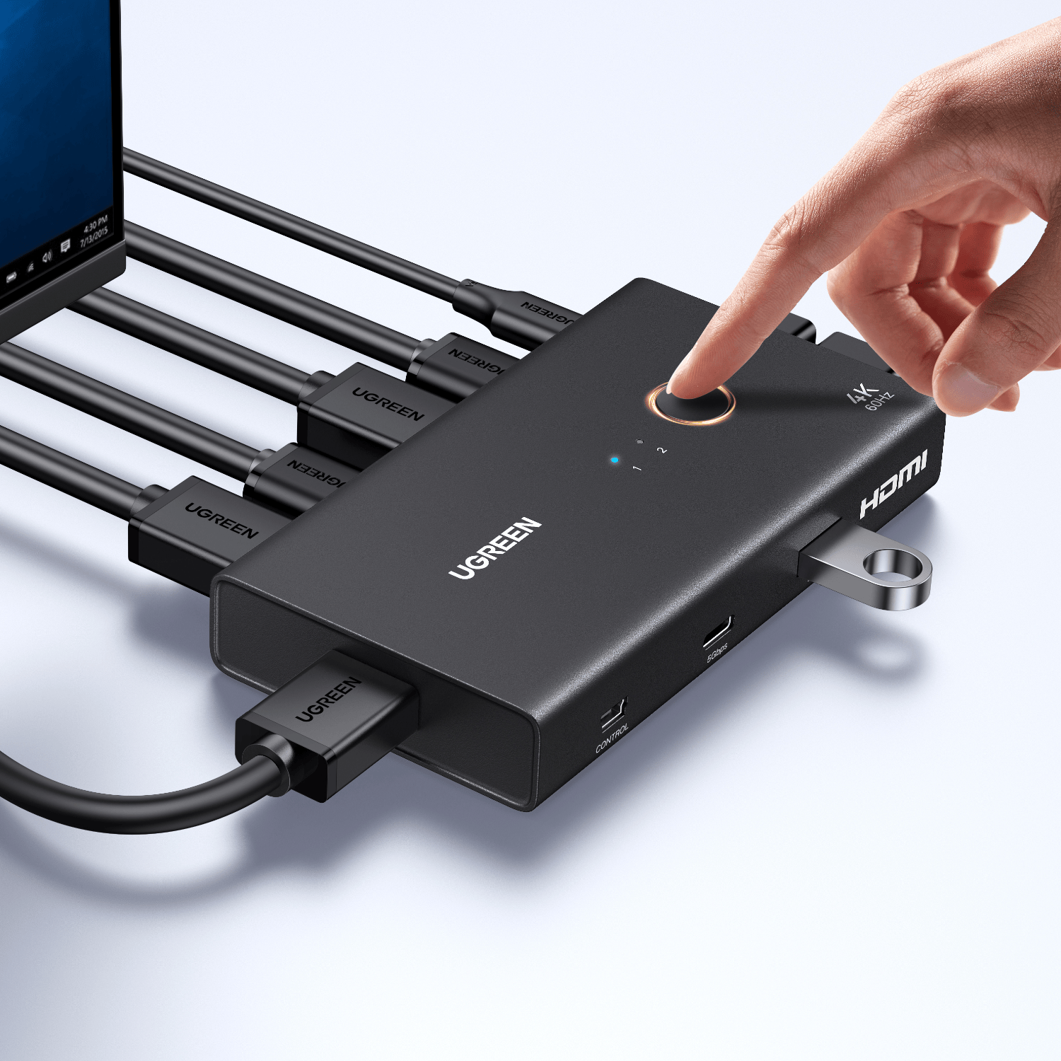 UGreen HDMI 2.0 KVM Switch 2-In-1 Out-3