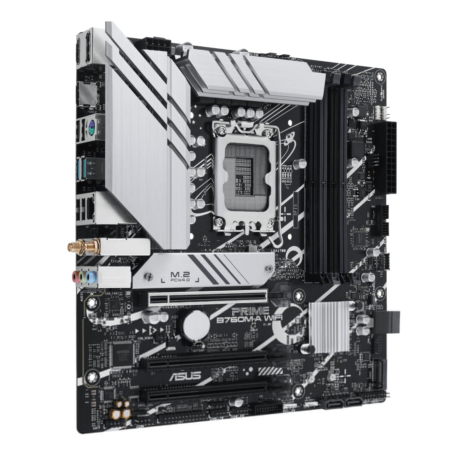 Asus PRIME B760M-A WIFI LGA1700 and Asus Prime LC 240 ARGB Liquid CPU Cooler Bundle-1