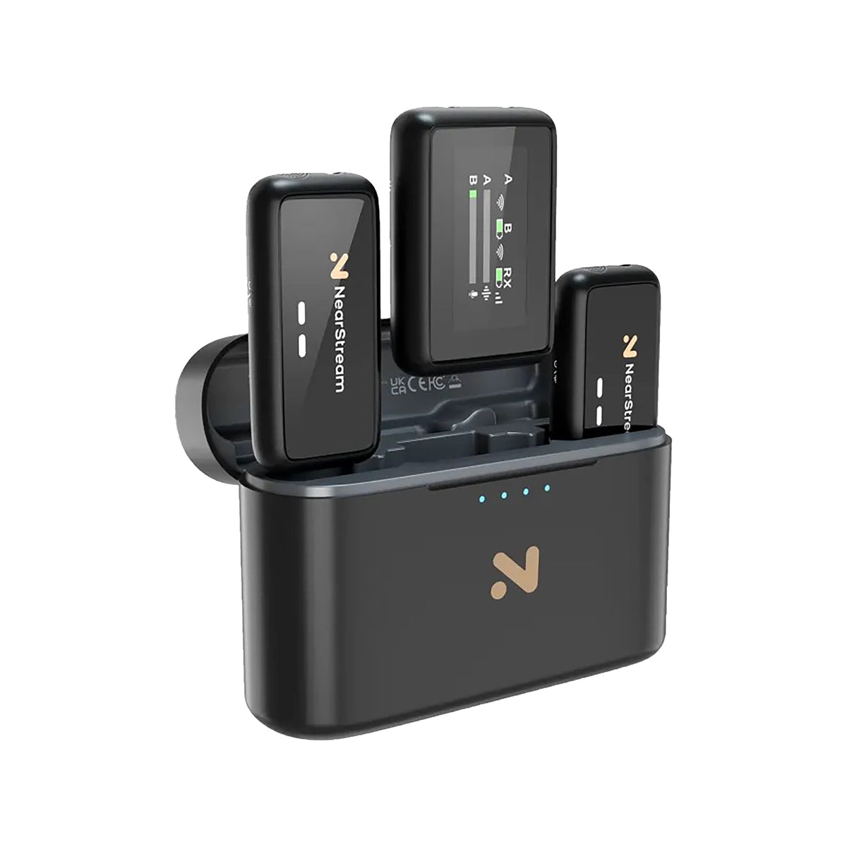 NearStream AWM20T AI Noise-Canceling Premium Lavalier Dual Wireless Microphones-0
