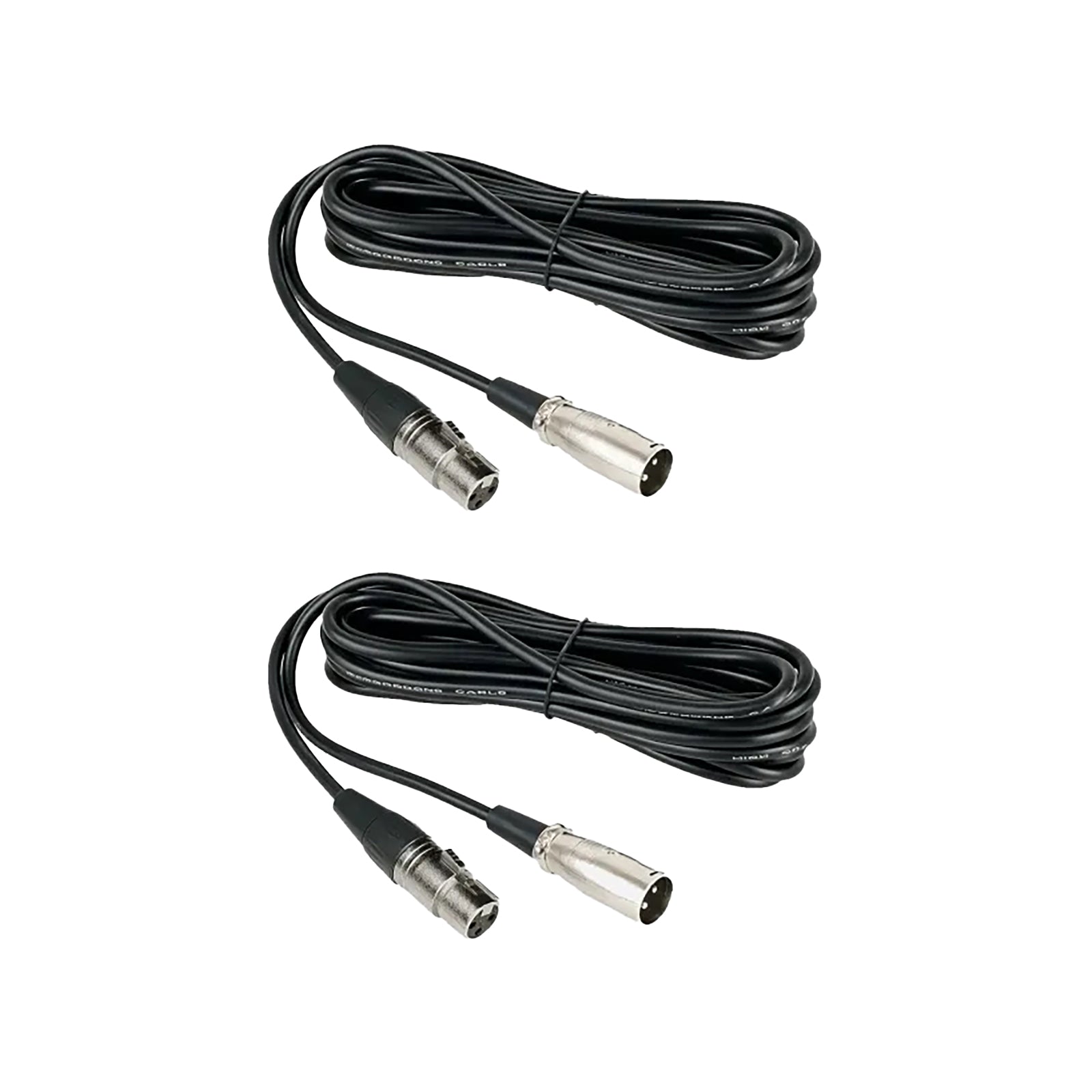 NearStream Balanced XLR Male to Female Microphone Cable 2m - 2 pack-0