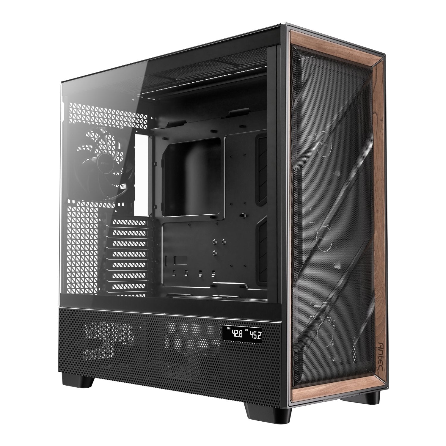Antec FLUX PRO E-ATX Mid Tower Gaming Chassis – Black-0