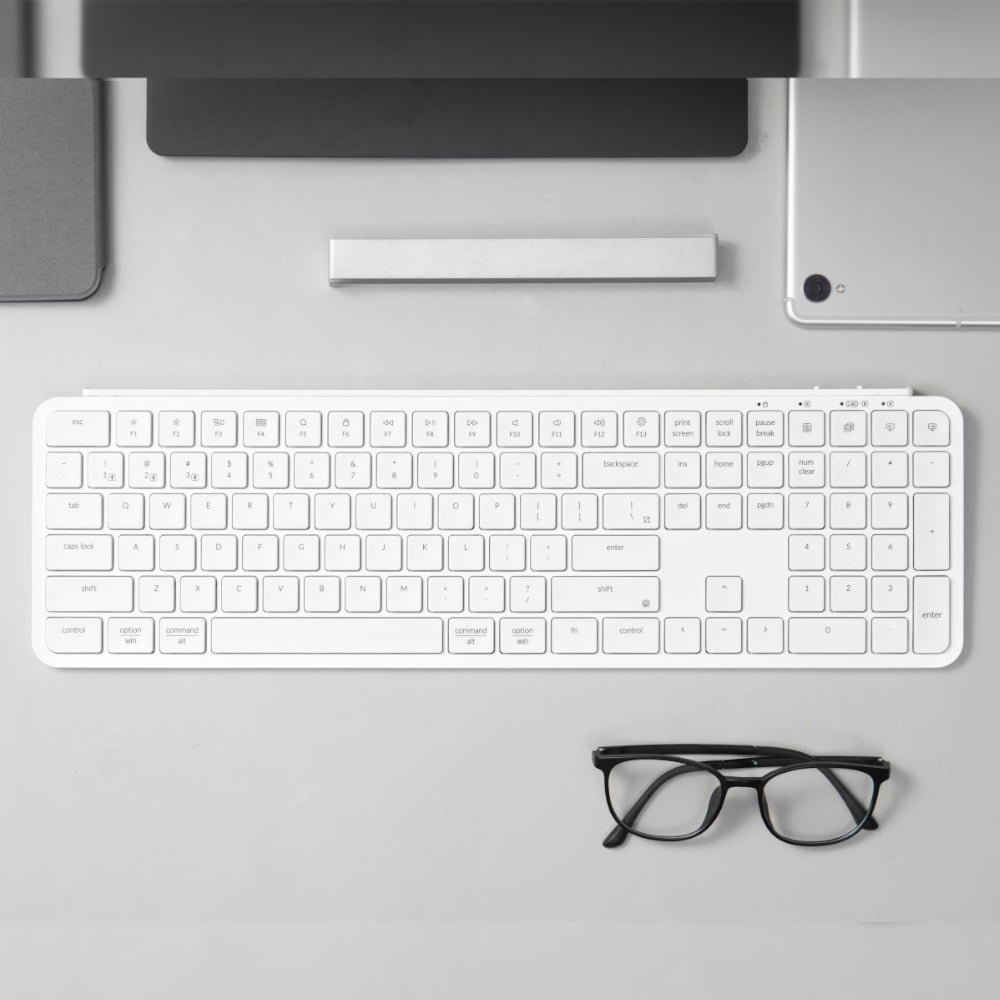 Keychron B6 Pro Ultra-Slim 100% Wireless Keyboard – Ivory White-4