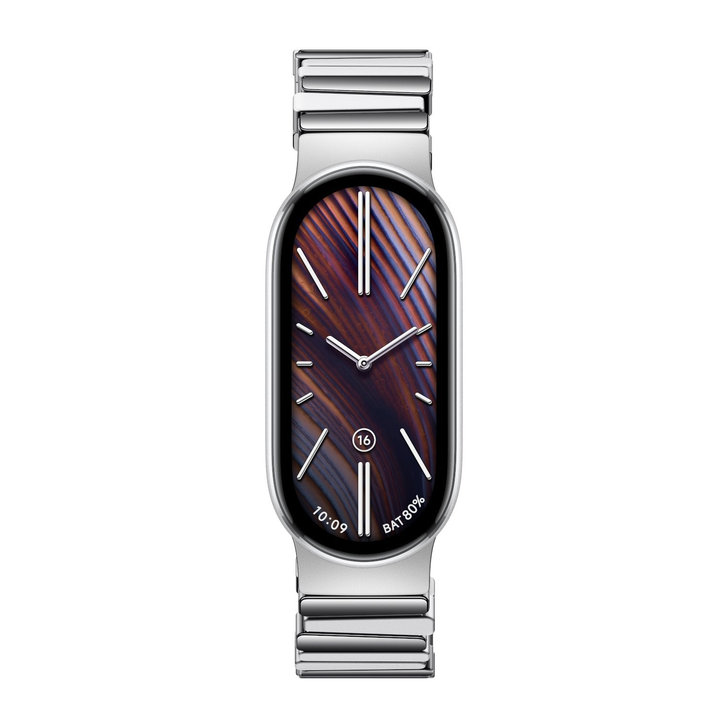 Xiaomi Smart Band 10 Asymmetrical Metal Strap – Silver-0
