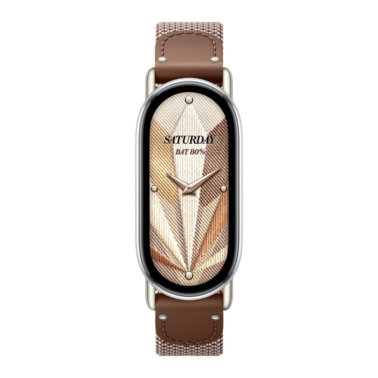 Xiaomi Smart Band 10 Knitted Silk Strap - Feather Brown-0