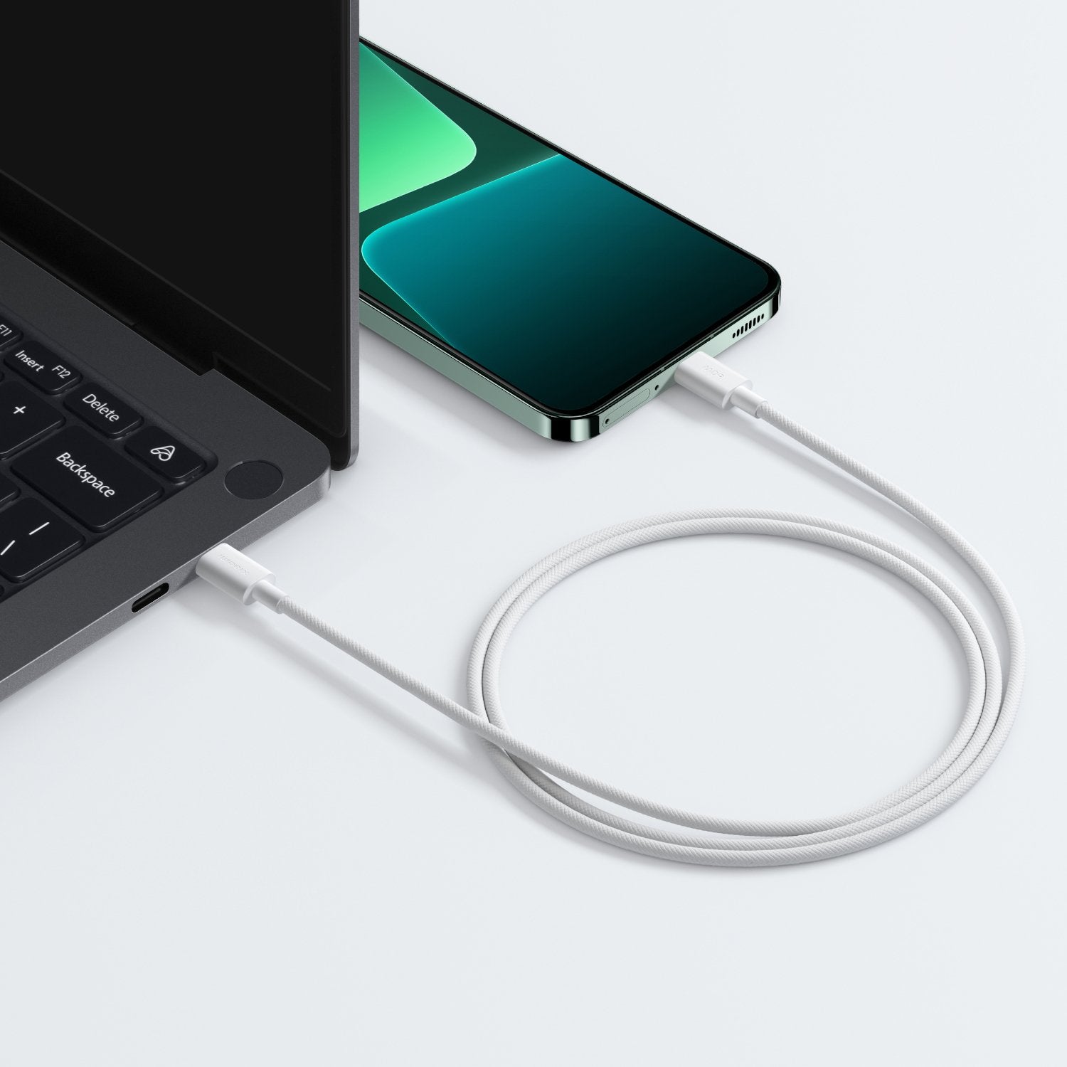 Xiaomi 3A Braided USB Type-C to USB Type-C Cable 1M - White-4