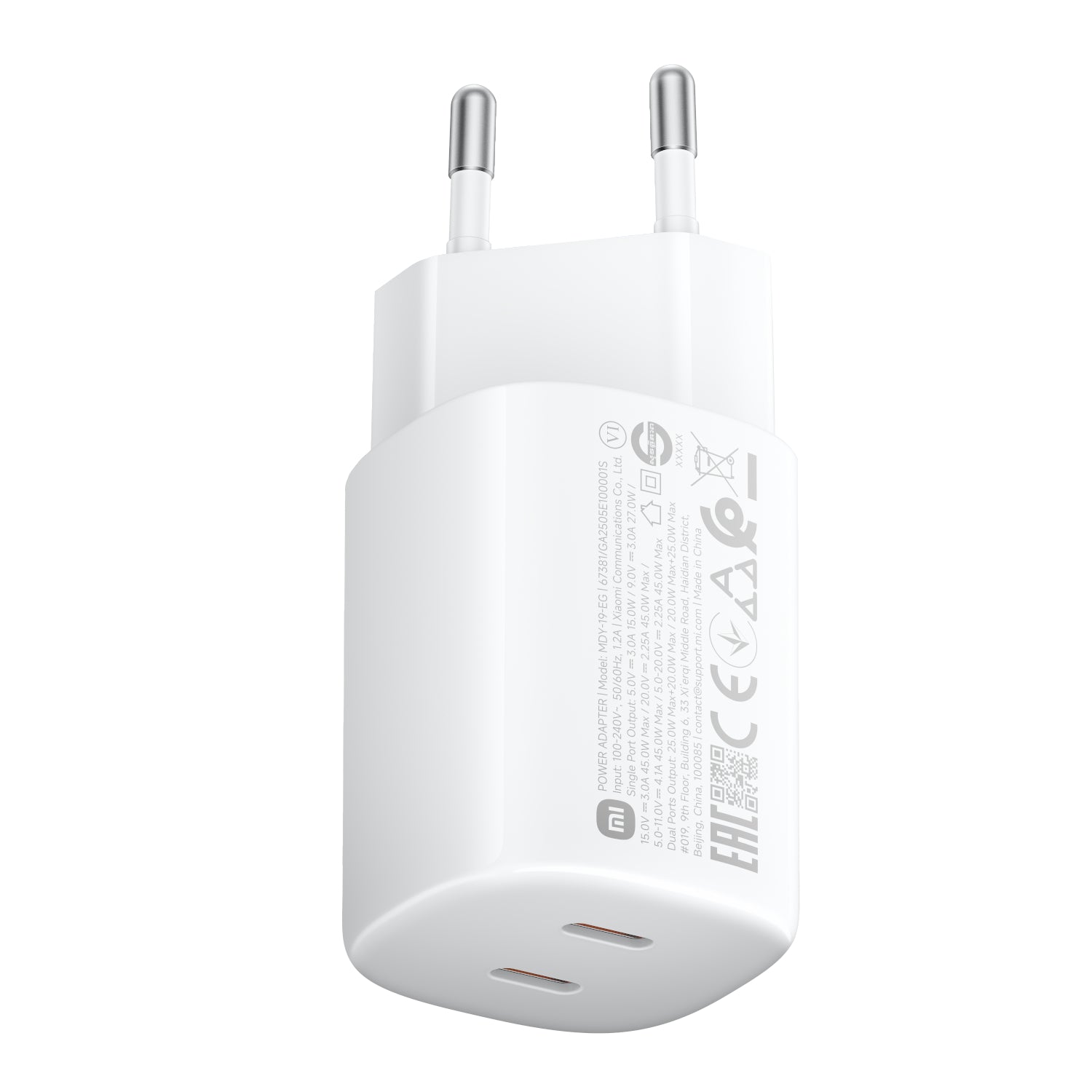 Xiaomi 45W Nano Turbo Power Adapter (2 port)-0