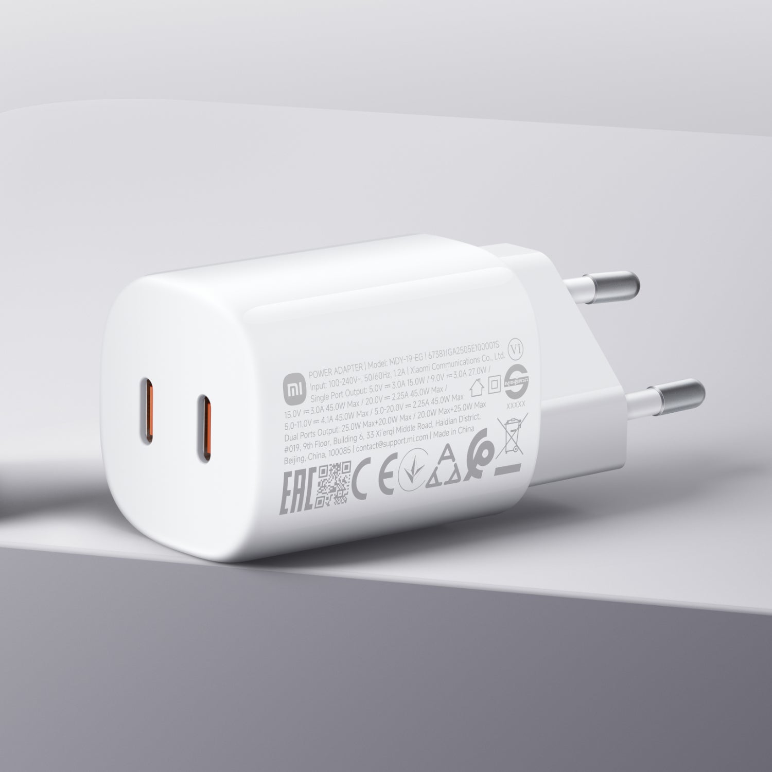 Xiaomi 45W Nano Turbo Power Adapter (2 port)-4
