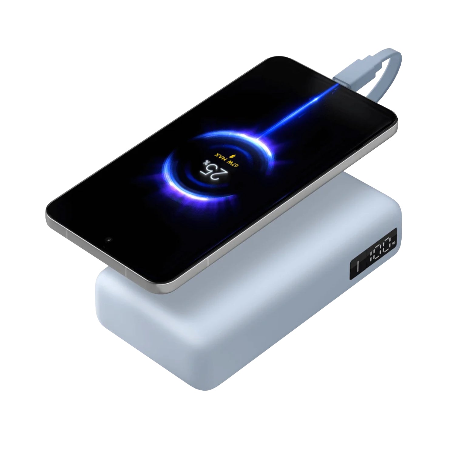 Xiaomi 67W Power Bank 20000 (Integrated Cable) - Ice Blue-2
