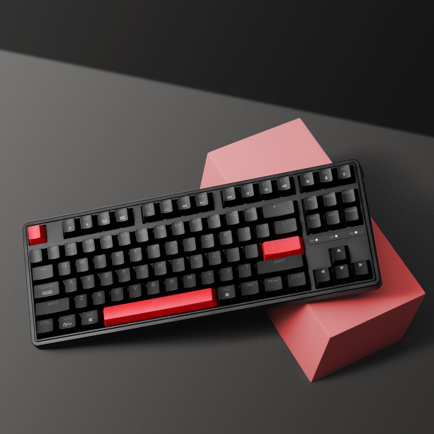 Keychron C3 Pro QMK/VIA Wired Mechanical Keyboard (80% Layout, Red Switches, ABS Keycaps)-3