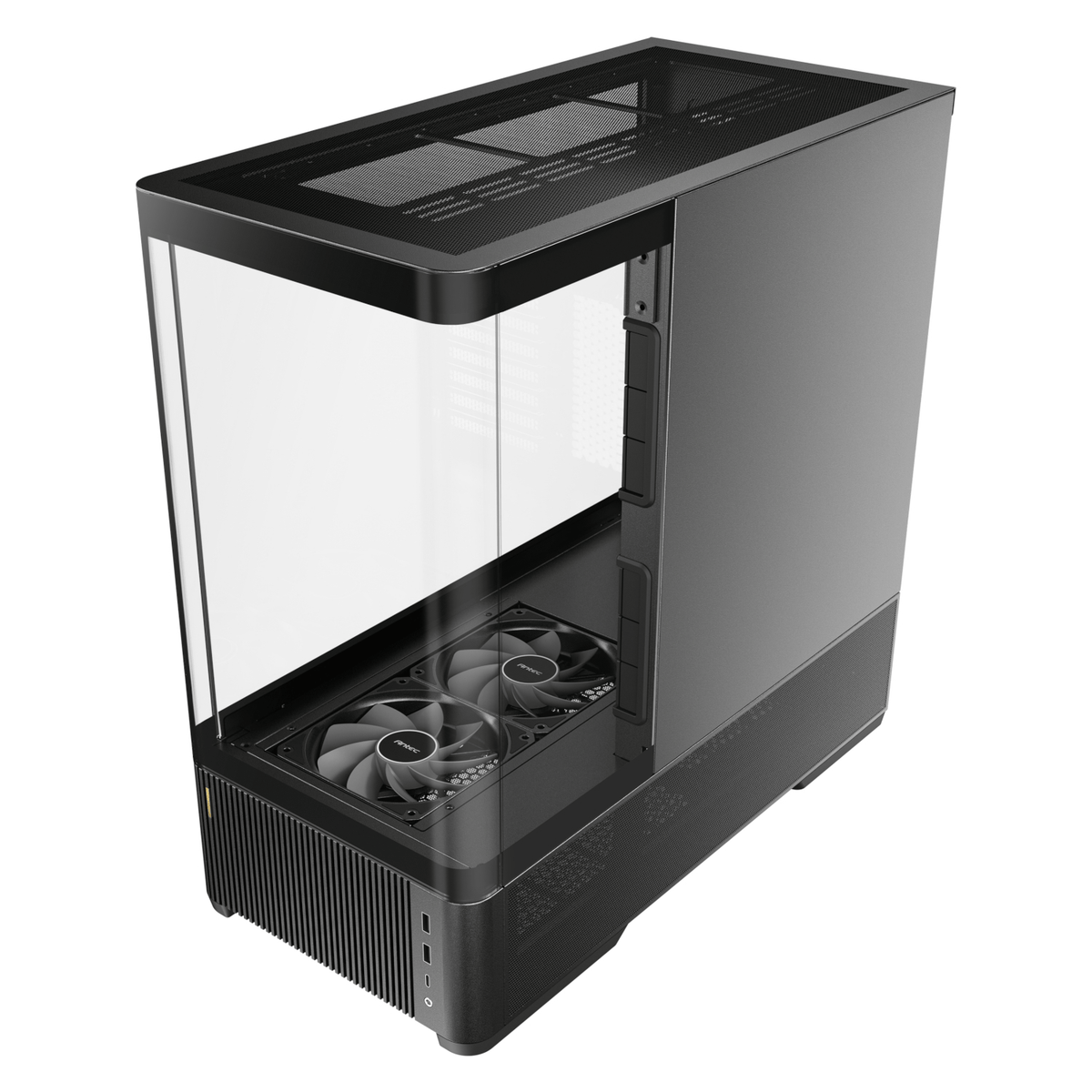 Antec C6 CURVED AIR ATX | Micro-ATX | ITX Mid-Tower Gaming Chassis - Black-2