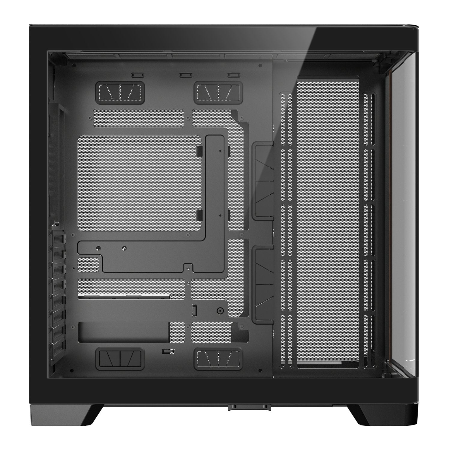 Antec C8 Curved Wood E-ATX | ATX | Micro-ATX | ITX Dual Chamber Gaming Chassis - Black-3