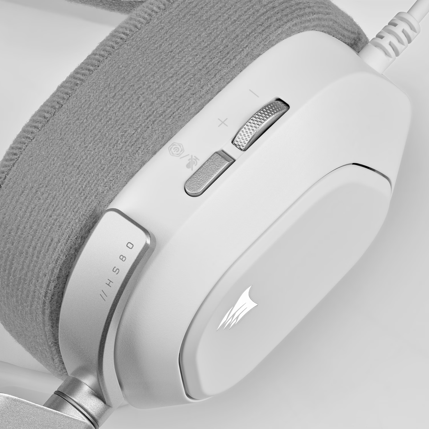 Corsair HS80 RGB USB Wired Over-Ear Gaming Headset — White-6