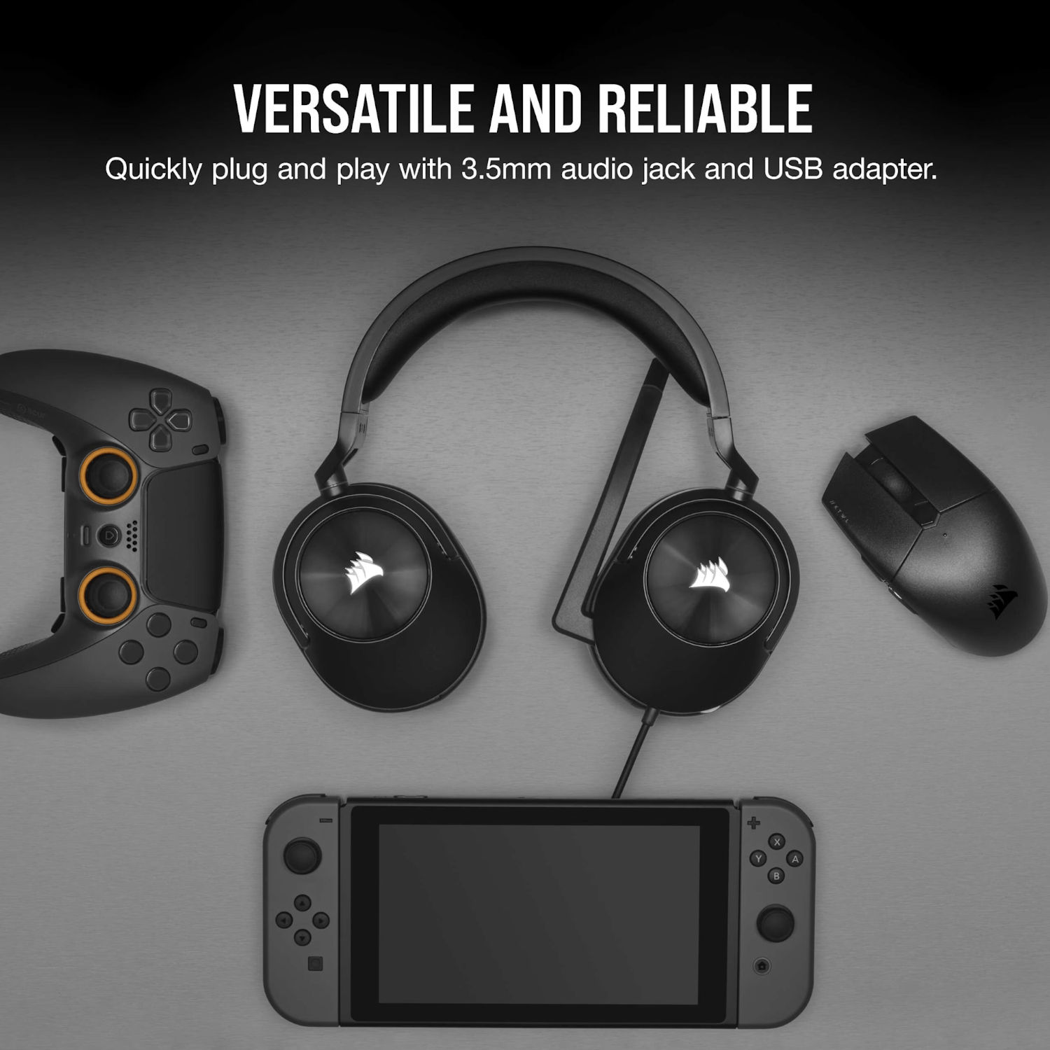 Corsair HS55 Surround Wired Gaming Headset - Carbon Black-4