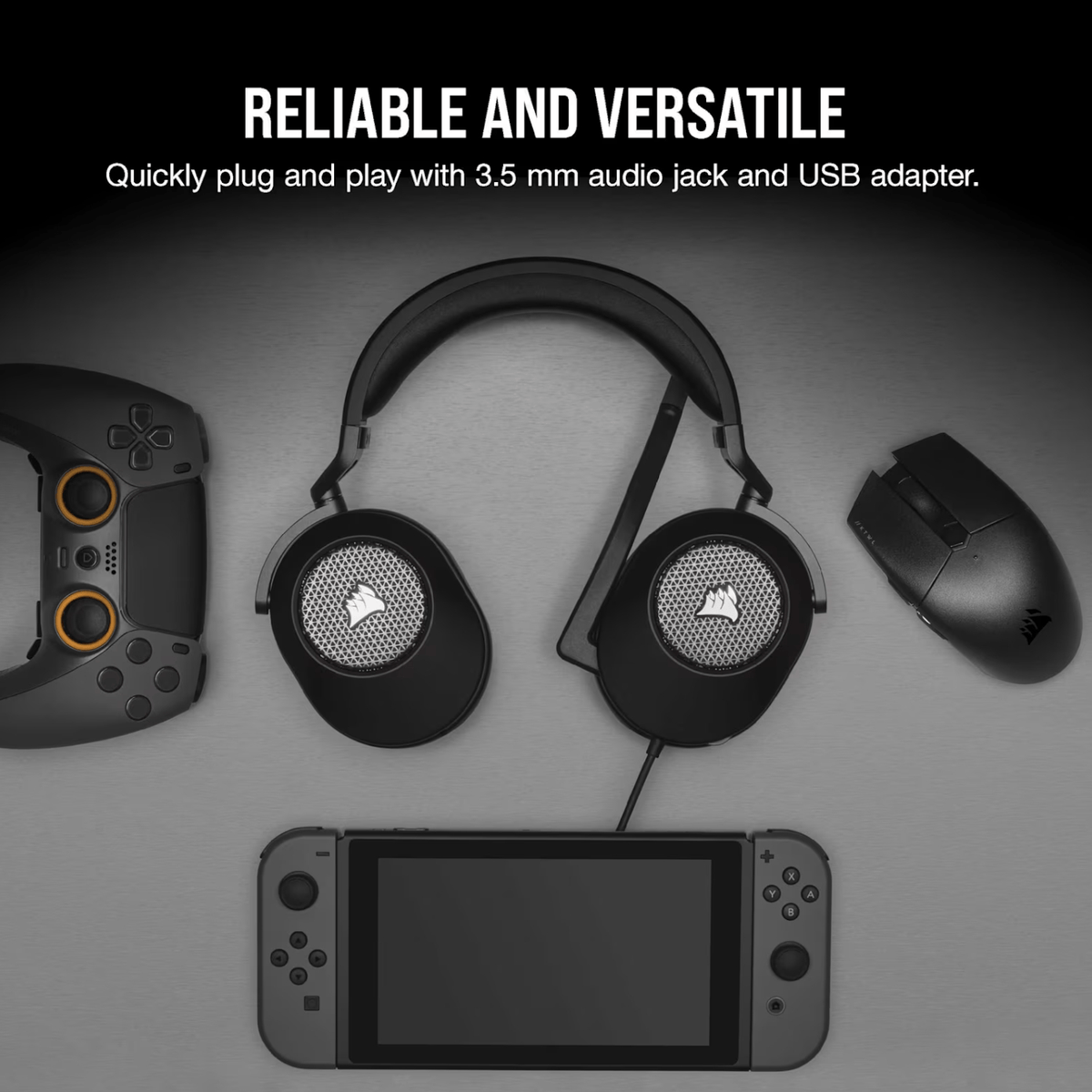 Corsair HS65 SURROUND Wired Gaming Headset — Carbon (AP)-4