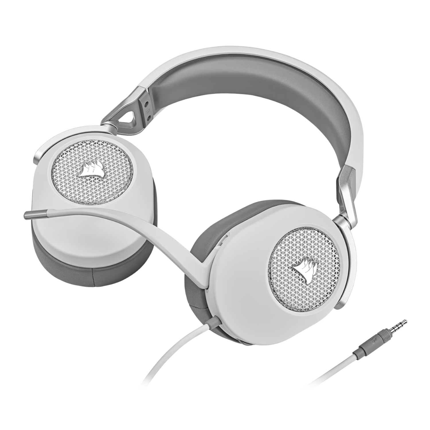 Corsair HS65 SURROUND Wired Gaming Headset — White (AP)-2