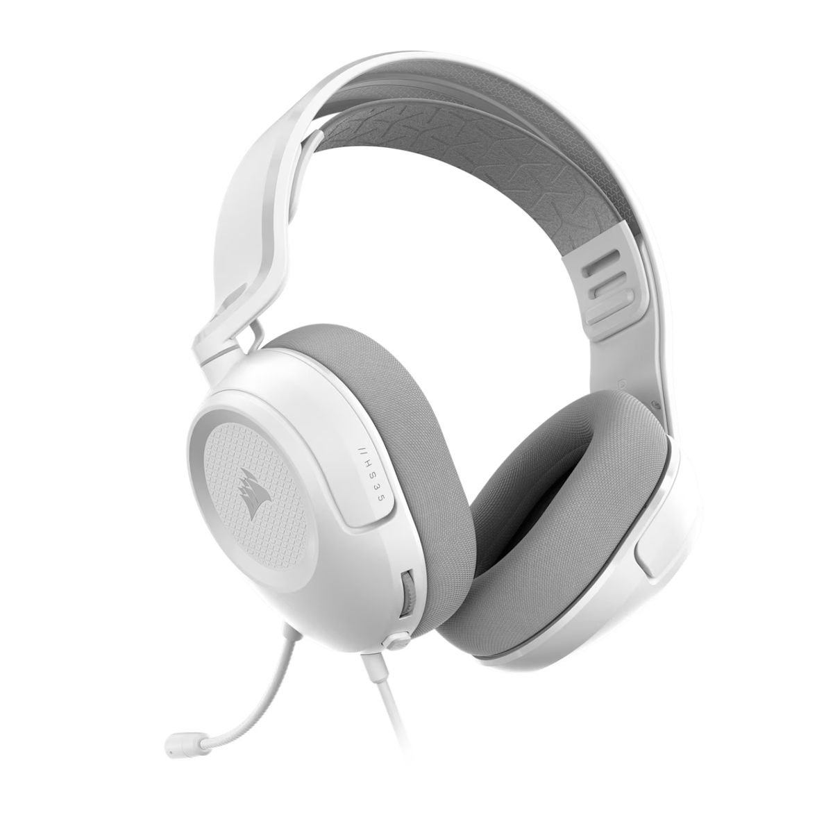 Corsair HS35 v3 Wired Gaming Headset - White-1