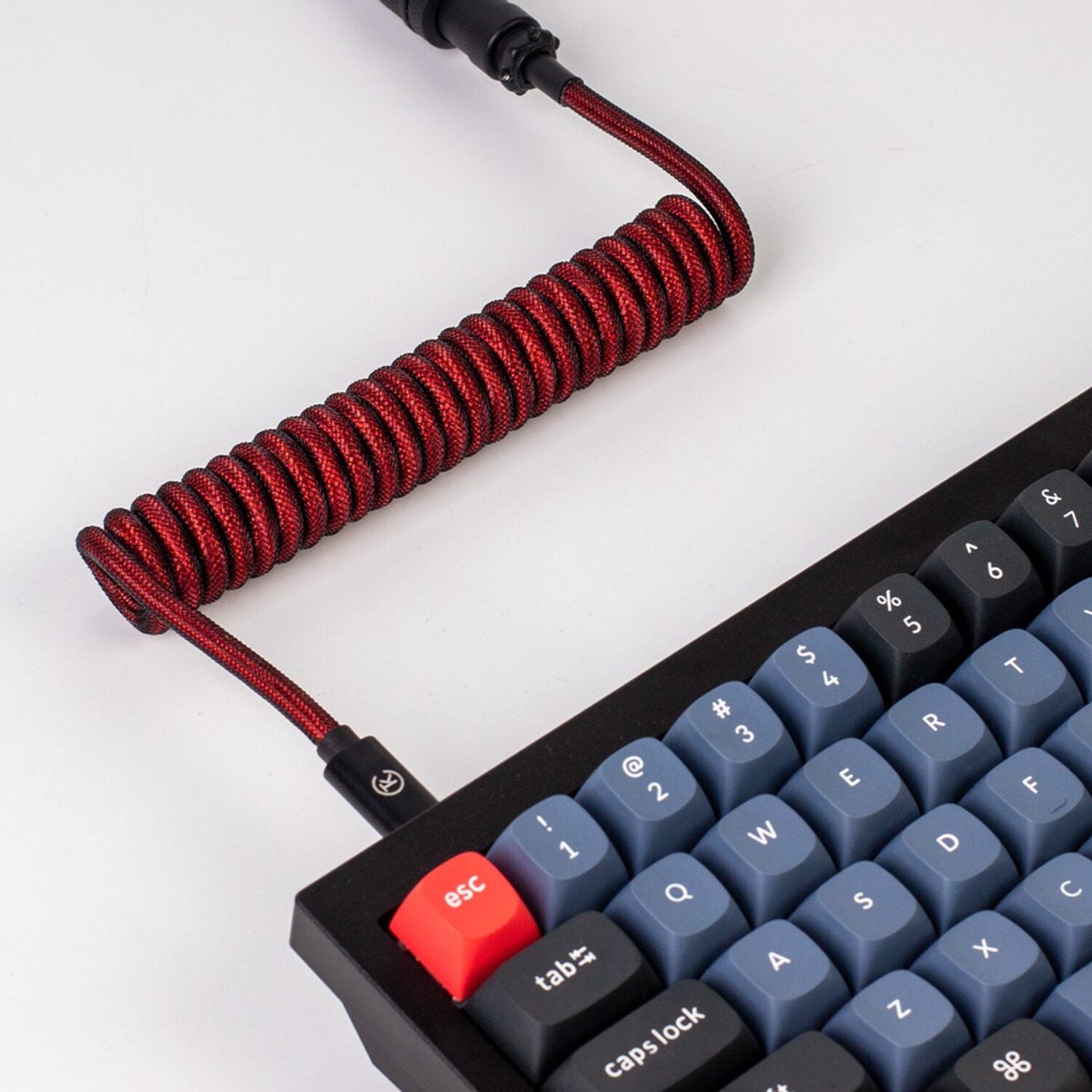 Keychron Coiled Aviator Cable - Red-3