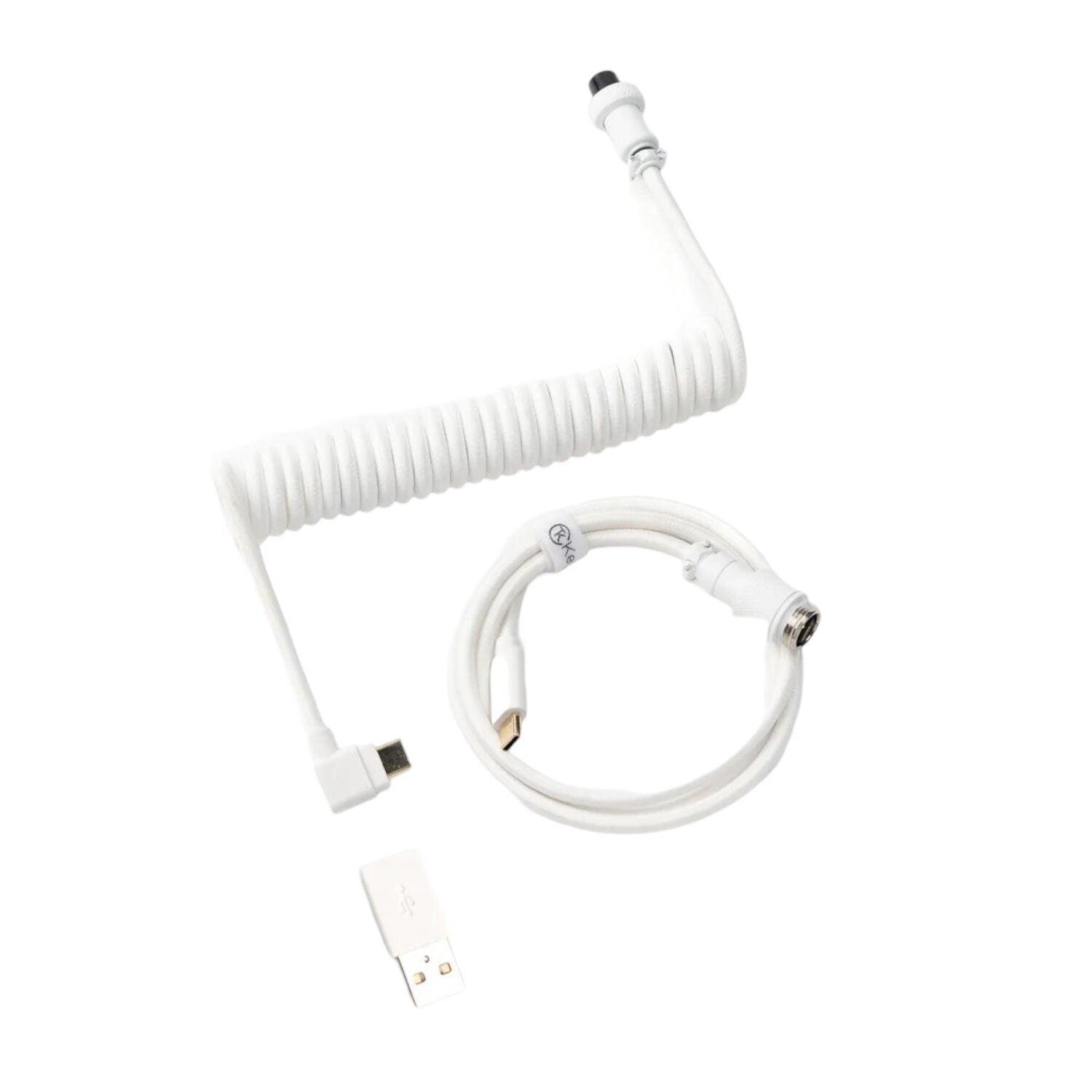 Keychron Coiled Aviator White Cable-1