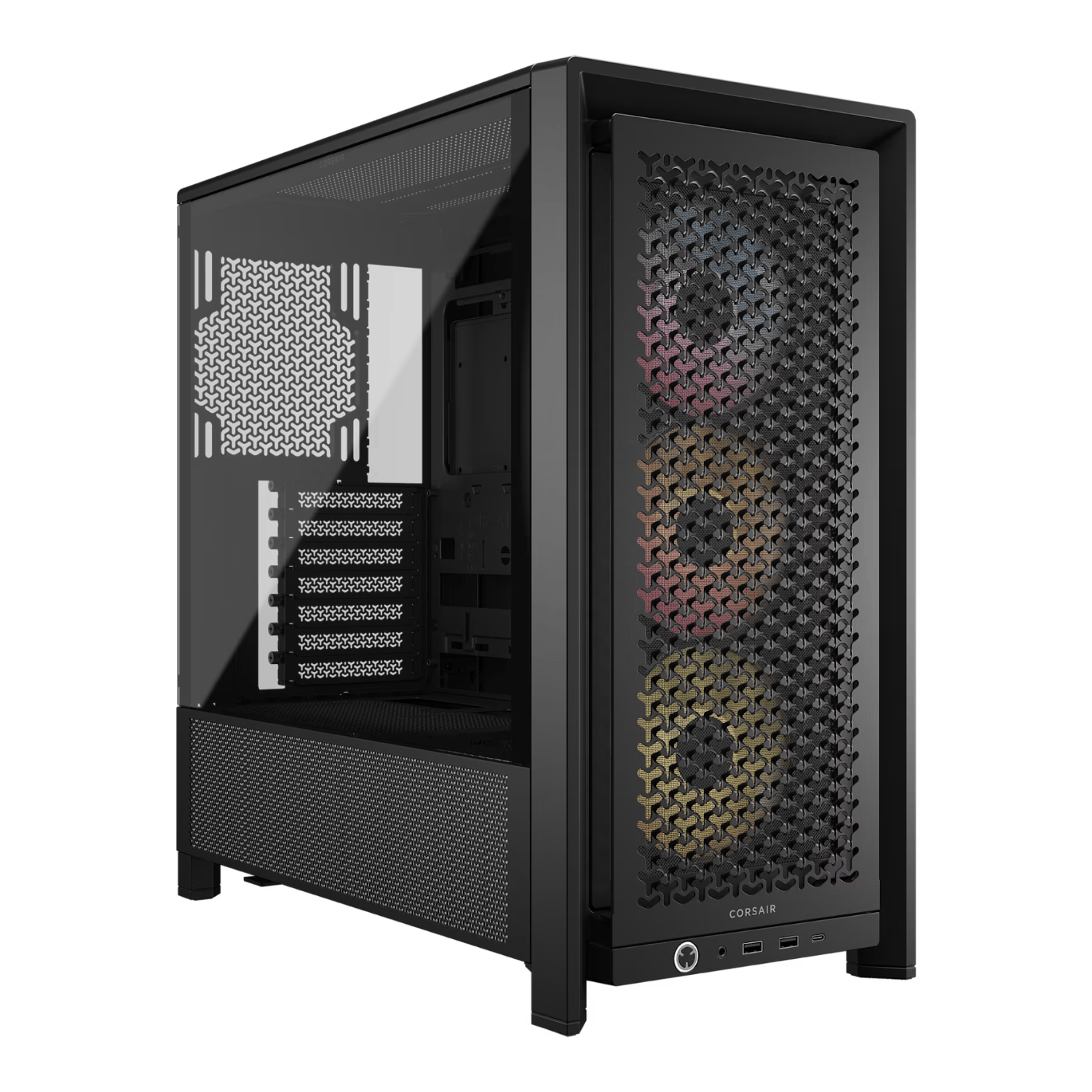 Corsair FRAME 4000D RS ARGB Modular Mid-Tower PC Case - Black-0