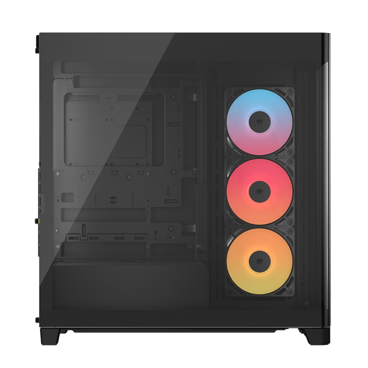 Corsair FRAME 4500X RS-R ARGB Panoramic Glass Mid-Tower PC Case - Black-2
