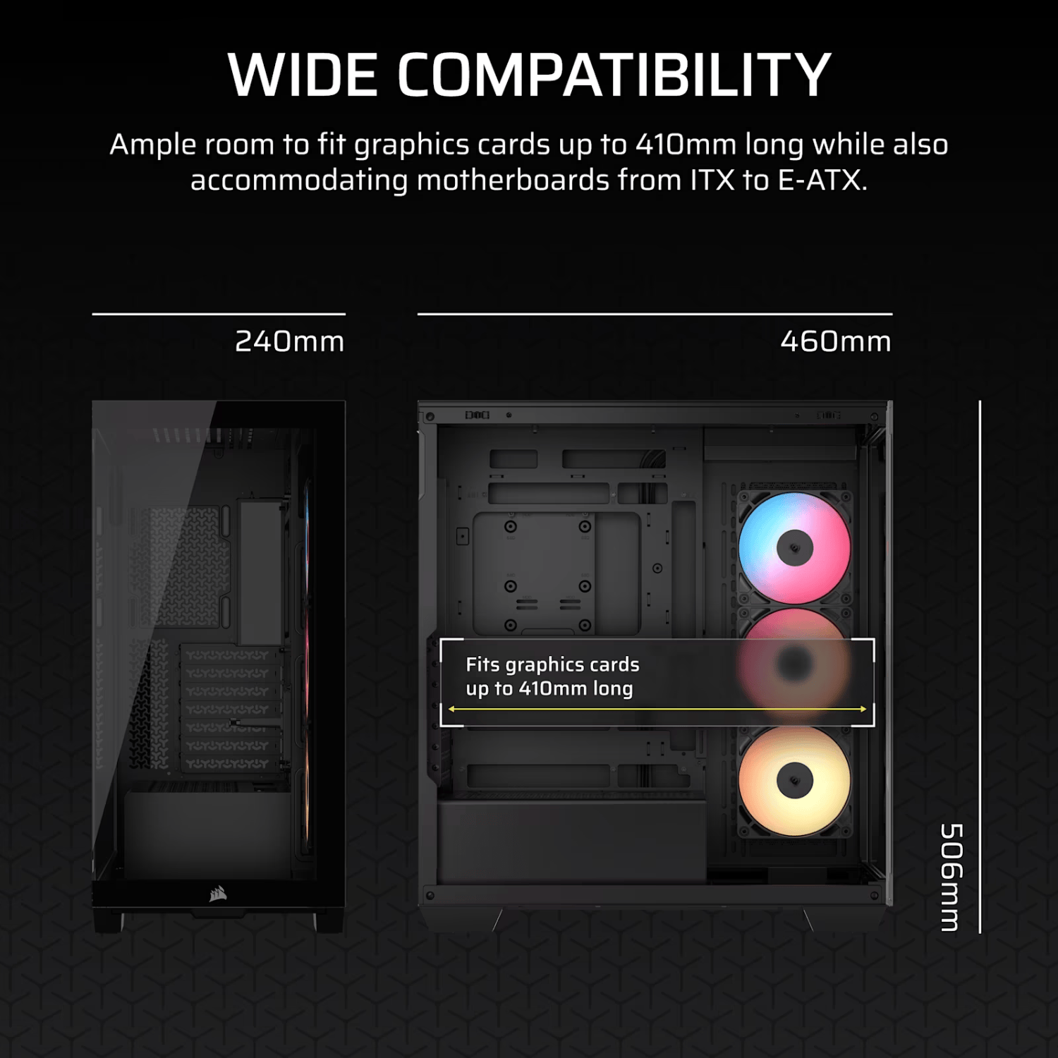 Corsair 3500X RS-R ARGB Mid-Tower PC Case - Black-4