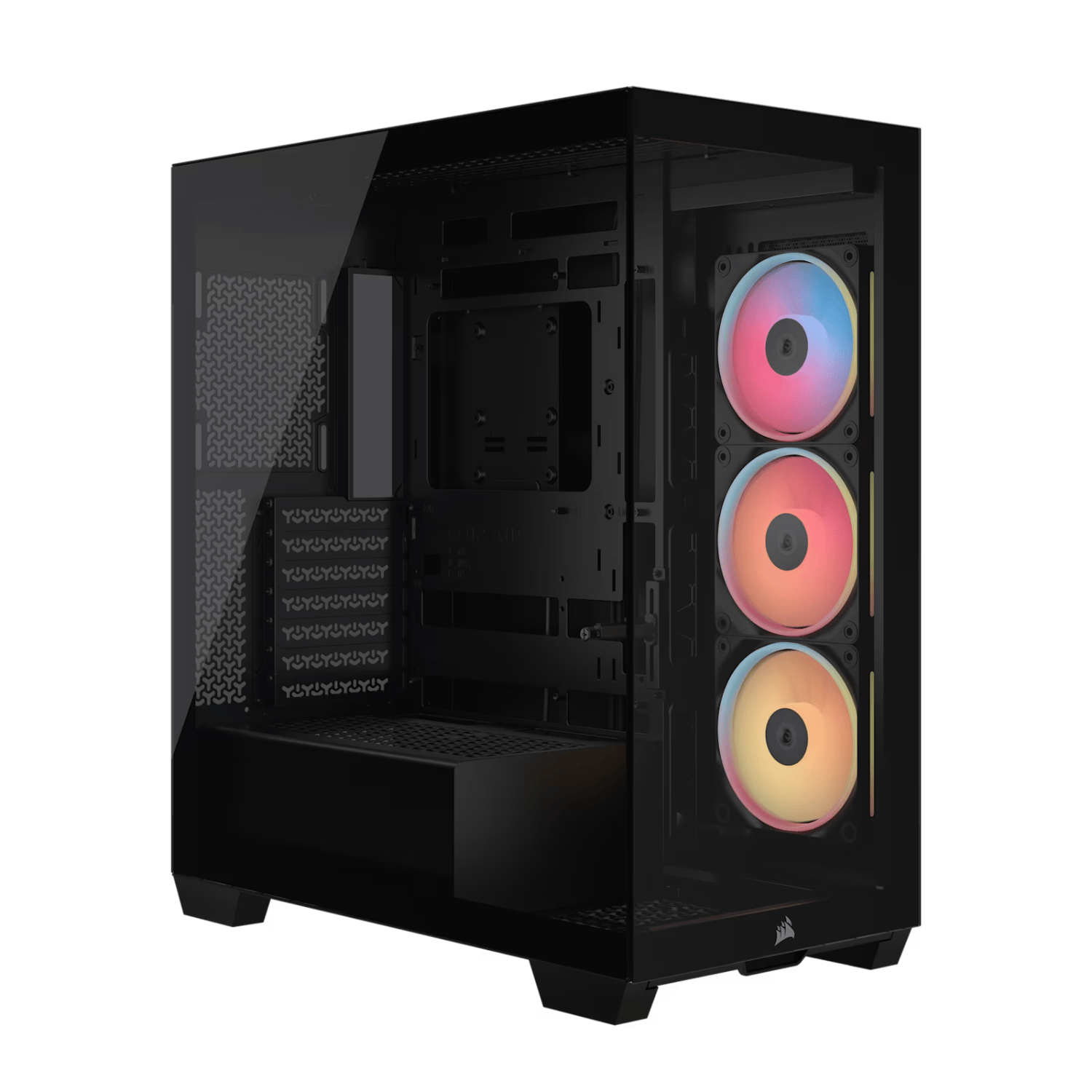Corsair 3500X LX-R RGB iCUE LINK Mid-Tower PC Case - Black-0