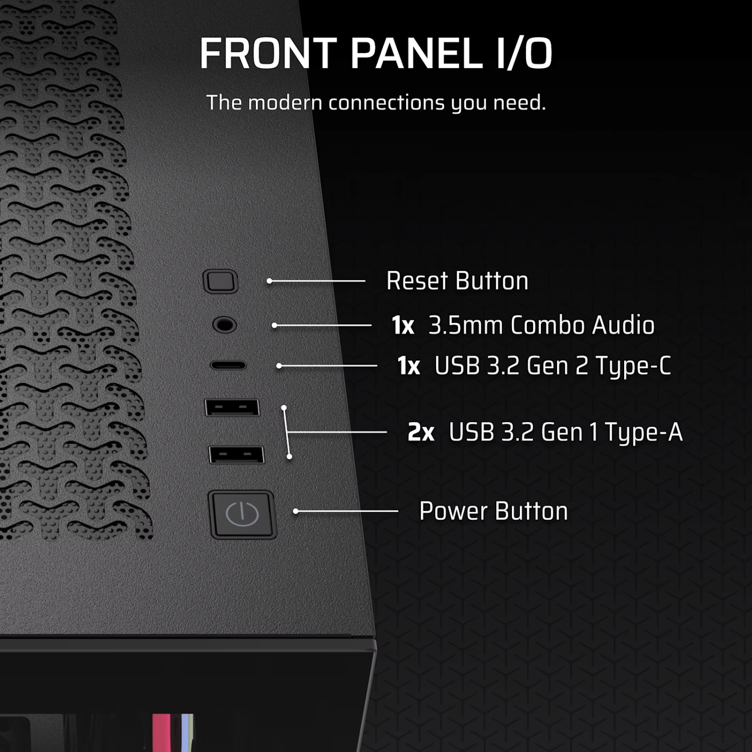 Corsair 3500X LX-R RGB iCUE LINK Mid-Tower PC Case - Black-3
