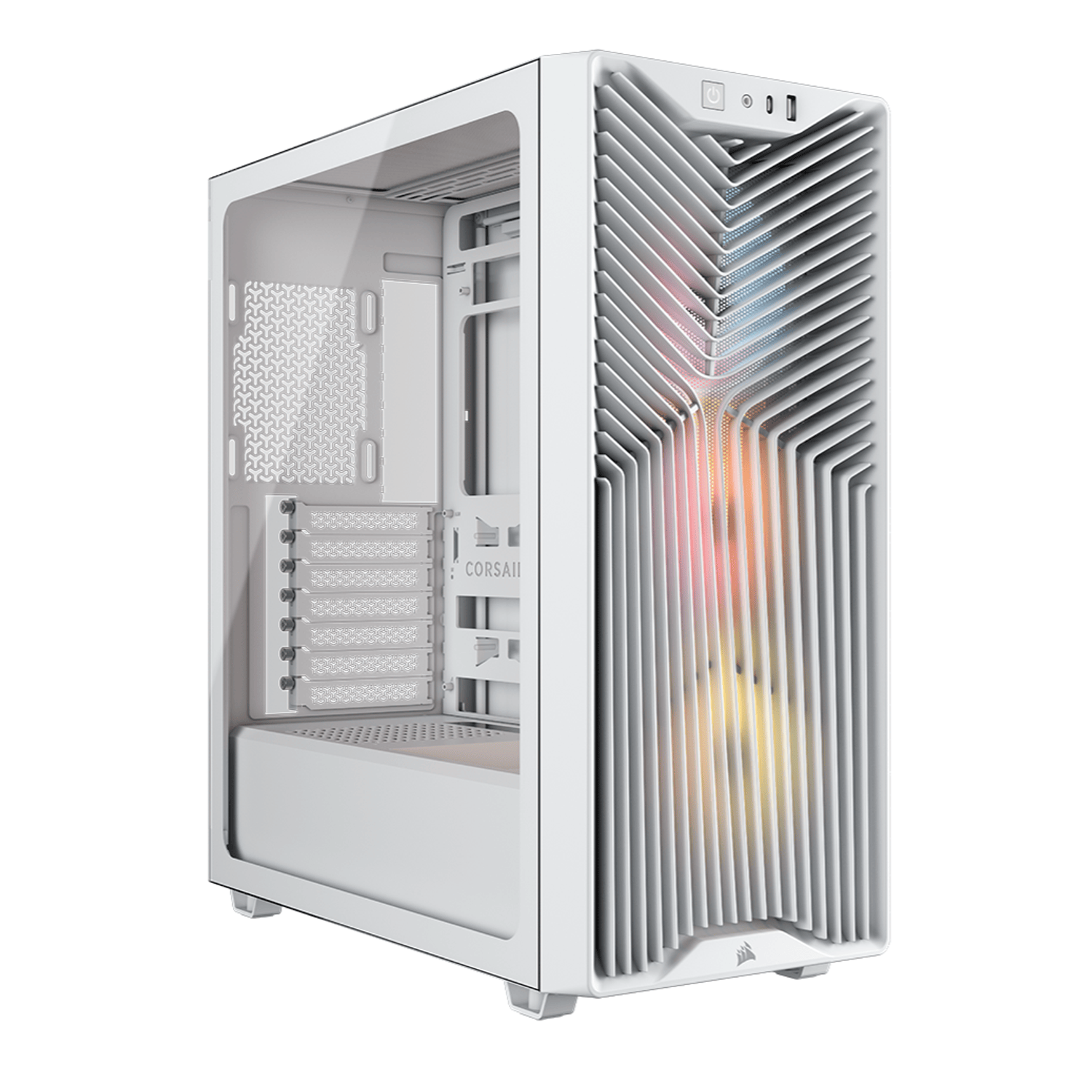 Corsair 3200D RS ARGB Mid-Tower PC Case – White-0
