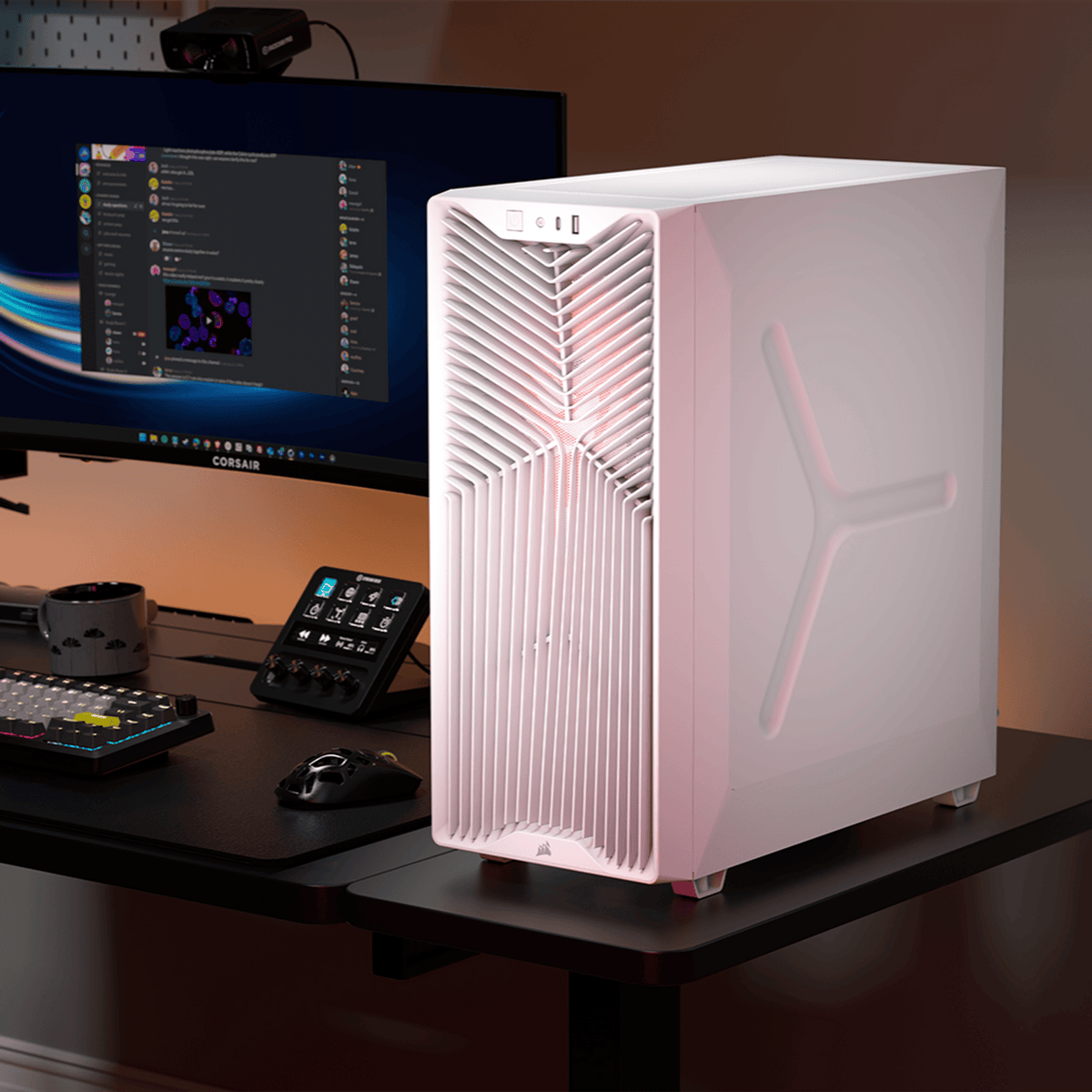 Corsair 3200D RS ARGB Mid-Tower PC Case – White-4